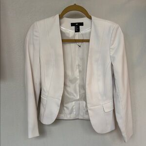 H&M Women's White Blazer Jacket